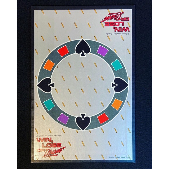 Vintage 1987 Win Lose or Draw Board Game Milton Bradley Disney COMPLETE NOB! - Picture 11 of 12